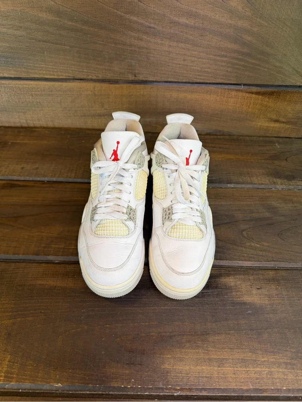 Nike Air Jordan 4 Retro Mid ‘White Oreo’ Sneakers Shoes Men Size 9.5 CT8527-100